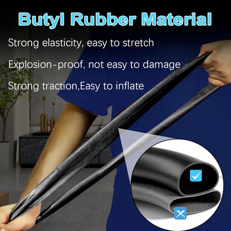 TOCBEUU 10X2.125 Inch Inner Tube for Electric Scooter: 50/75-6.1 Replacement Inflated Tires, 10X2 Rubber Tyre for Gotrax G4& Turboant X7 Pro& Segway Ninebot F25/F30/F40/F65& Hiboy S2/S2R Plus/ S2 MAX Black - Image 2